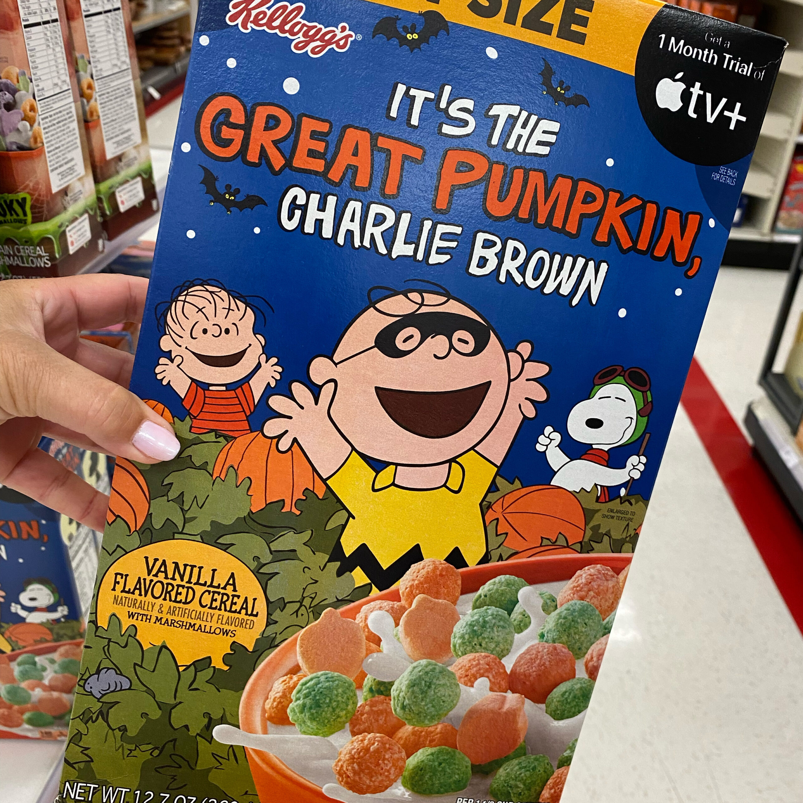 Peanuts x kelloggs cereal