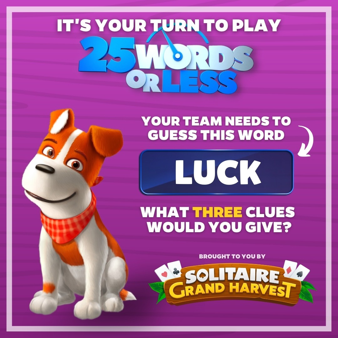 25 Words or Less x Solitaire Grand Harvest