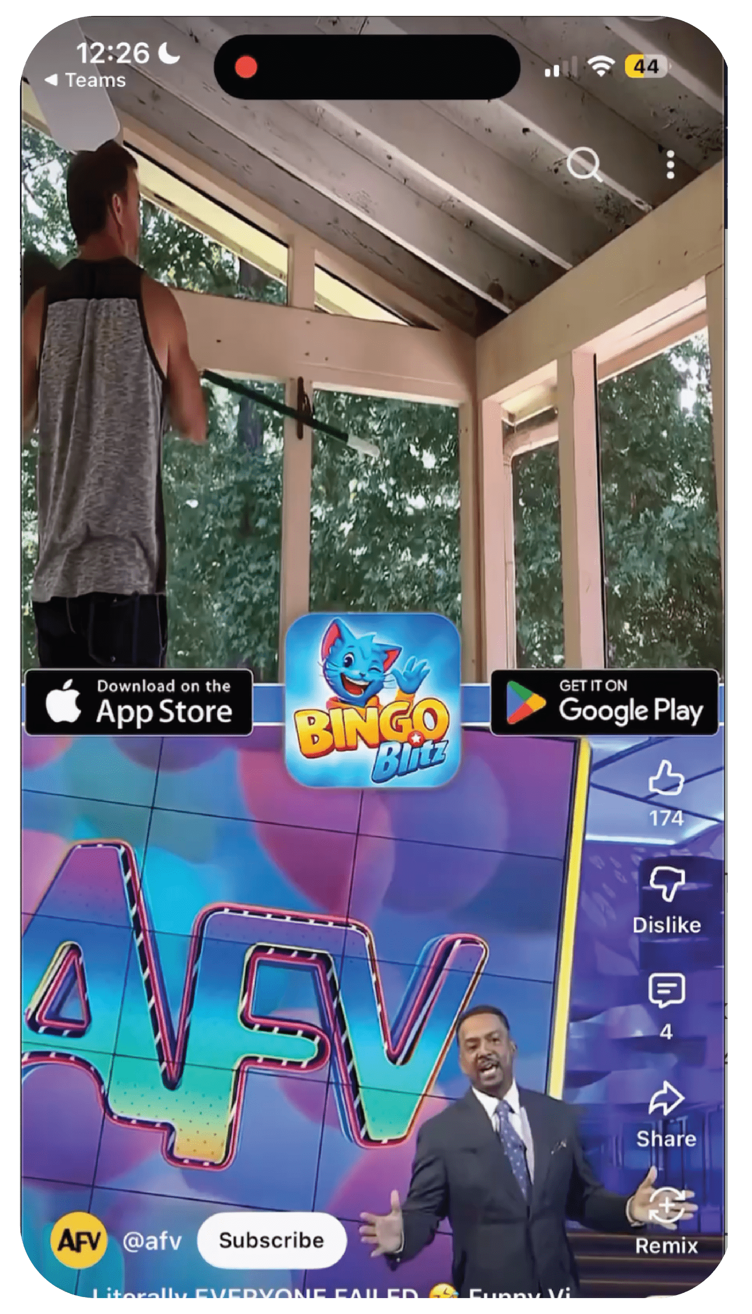 bingo blitz AFV YouTube Social Post